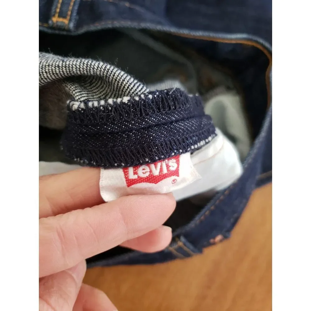 Men's 501‎ Levis Button Fly Original 40x30 Dark Wash